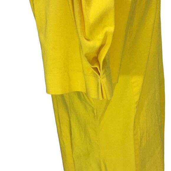 Mish Mega West African Fashion Yellow Collared Dress Button down Fit n Flare 16 - Picture 6 of 7